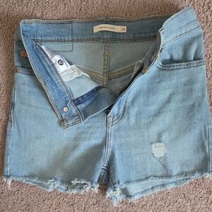 Levi's Blue Denim Women Shorts